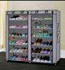 Portable Shoe Rack - 36 Pairs-Grey