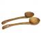 2 Pieces Of Deep Wooden serving Spoon