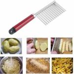 Stainless Steel Vegetable Potato Crinkle Wavy Knife Cutter