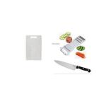 Chopping Board + Kitchen Knife + FREE Peeler