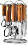 Generic Wooden Cutlery Set - 24 pieces