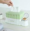 Multifunction 2-in-1 Retractable Tissue Box With Toothpick Holder
