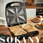 Sokany 4 SLICES Sandwich Maker 1200W