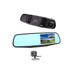 Generic Car DVR Rear view Mirror Video Recroder 4.3" TFT inch Car Camera Dual lens Cam night