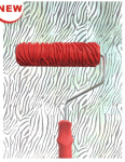 Red Textured Rollers - 7 inches (2401)