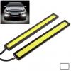 2 X 6W DIY White LED Daytime Running Light / DRL Lamp, Length: 17cm(Black)