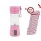 Generic Portable Blender Juicer Cup / Electric Fruit Mixer-Pink + FREE Kitchen Towel
