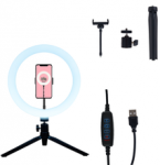 Selfie Ring Light 10Inch With Mini Tripod Live Streaming Make Up Ring Light For Photography Video Makeup