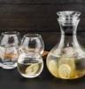 Lemon Decanter With 4 Glasses
