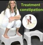 Bathroom Toilet Stool Purple, White