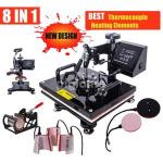 Generic 8 In 1 Heat Press Machine T Shirt Mug Cap Transfer