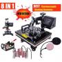 Generic 8 In 1 Heat Press Machine T Shirt Mug Cap Transfer