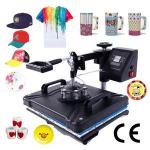 Generic 5 in 1 Combo Heat Press Machine Digital Sublimation T-shirt Mug Plate Hat