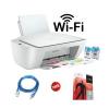 HP DESKJET 2710 - AIO + WIRELESS PRINTER -WHITE + RIM