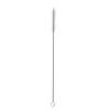 Generic TA Portable Stainless Steel Straw Reusable Metal Drinking Tube Clean Brush-silver