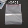Generic 100pcs Food Storage Bags Jewelry Zi Ed Reclosable PE Transparent Poly Bags-transparent-12x17mm