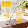 Generic Stainless Steel Cocktail Stirrer Long-handled Bar Stirring SpoonM Silver M