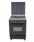 ARMCO GC-F6640MX(BK) - 4 Gas Burner, 60X60 Electric Oven+Grill Cooker.