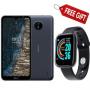Nokia C20 - 6.52" - ROM 32GB + RAM 2GB - Dual SIM,  Blue + Smart Watch