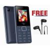 Itel It 2160, 1.77` Blue, Fm Radio,1000 MAh,Dual Sim+ FREE EARPHONES