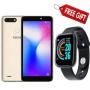 Tecno POP 2F, 5.5`, 16GB + 1GB RAM (Dual SIM), 5MP Camera, Gold + Smart Watch