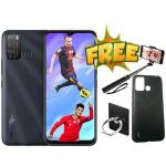 Itel S16, 6.5`, 16GB+1GB, -4000mAh ,-Dual SIM -Black + FREE RING, SELFIE & COVER