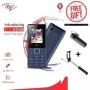 Itel 2160 1.77` FM Radio,1000mAh, Mem Card Slot, Dual Sim+2 FREE GIFTS..