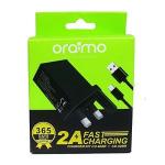 Oraimo 2A ,  Fast Charging Android , 2.0, Charger-Black,,,.