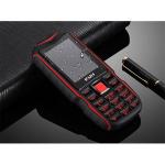 Generic KUH T3 Phone Dual SIM Long Standby Dual Flashlight 13800mAh Power Bank Rugged Cell Phone - Red