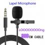 Generic Lapel（Metal） Microphone For Phone & PC,300CM Cable