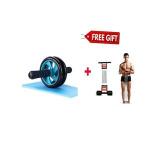 AB Wheel Roller Exercise Wheel For Toned Abs + FREE Chest Expander
