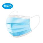 Generic 10PCS Disposable Mask Non-Woven Masks 3-Layer Comfortable