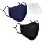 Generic Tectores Cute Print Black Cotton Thick Breathable Coldproof D Ust Mask Set2pcs
