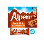 Alpen Cereal Bar Fruit, Nut & Chocolate 5 Bars -145g
