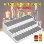 Generic 3 Tier Round Cabinet Kitchen Spice Seasoning Rack Jar Stora