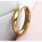 Fashion Gold Plated 4mm Wedding Band Ring For Women & Men