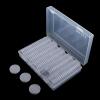 Generic 100pcs Transparent Coins Collection Storage Box Holder