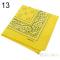 Sanwood Cool Cotton Lady Men Square Bandana Hiphop Head Wrap Scarf Wristband 55 X 55cm - - - ...