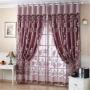Generic Modern Room Floral I Tulle Door Window Curtains Balcony Pane