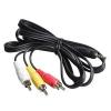 Generic 3.5mm Jack Plug Male 1 To 3 Head RCA