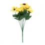 Generic Seven Heads Beauty Fake Sunflower Artificial Silk Flower Bouquet Yellow