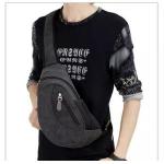 Generic Men`s Cloth Messenger Bag Shoulder Bag (black)