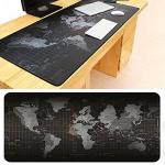 Generic World Map Pattern Mouse Pad 70 * 30 Cm Soft Rubber