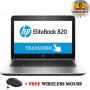 HP Refurbished Elitebook 820 G3 Core I5 8GB RAM 256GB SSD 6th Gen 12.5" Touchscreen + Mouse