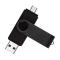 Generic 128GB Flash Disk Pen Drive 2 In 1 - Black