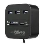 Generic 5 In 1 High Speed Card Reader USB HUB TF SD MS M2