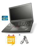 Lenovo Refurbished Thinkpad X250, Intel Core I5, RAM-4GB, HDD-500GB, WIN OS, 12.5",Black - Free FLASH