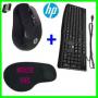 HP Wireless Mouse  + Keyboard + Mouse Pad