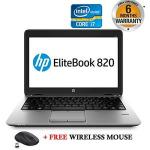 HP Refurbished EliteBook 820 G1 Core I7 4GB RAM 500GB 12.5" Slim Ultrabook Laptop + Mouse
