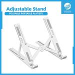 Generic Adjustable Foldable Laptop Stand Tablet Stand Portable-White